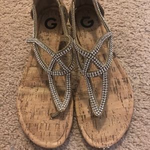 G by Guess rhinestone sandal